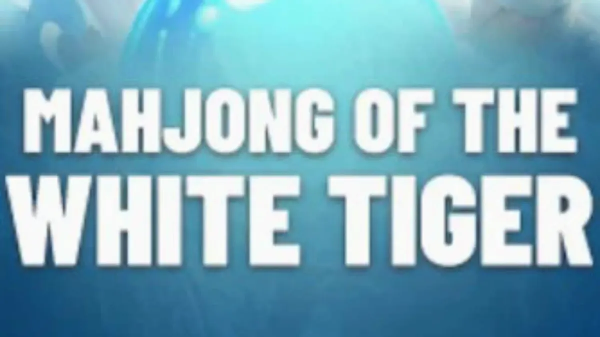 Interface vibrante e dourada do slot Mahjong of the White Tiger com elementos temáticos asiáticos